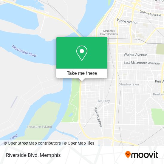Mapa de Riverside Blvd