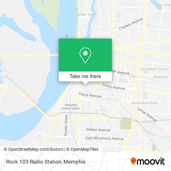 Rock 103 Radio Station map