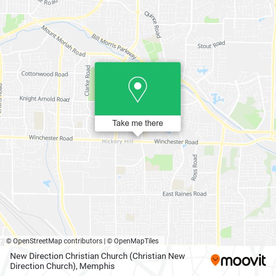 New Direction Christian Church map