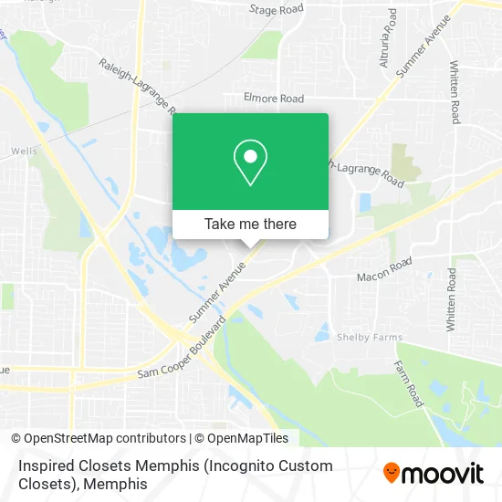 Inspired Closets Memphis (Incognito Custom Closets) map