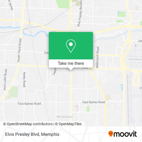 Elvis Presley Blvd map