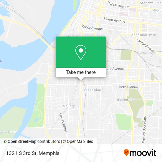 Mapa de 1321 S 3rd St