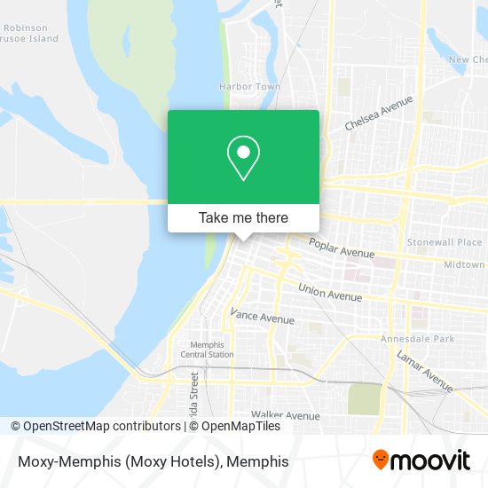 Mapa de Moxy-Memphis (Moxy Hotels)