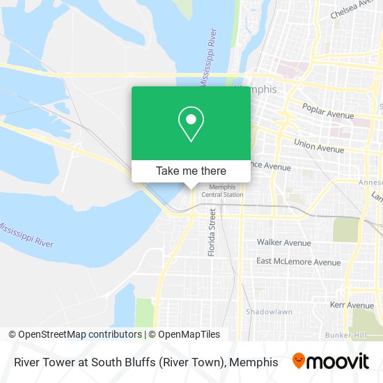 River Tower at South Bluffs (River Town) map