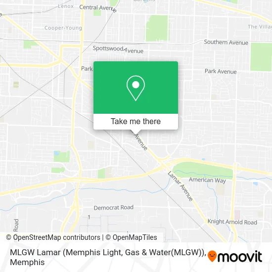 MLGW Lamar (Memphis Light, Gas & Water(MLGW)) map