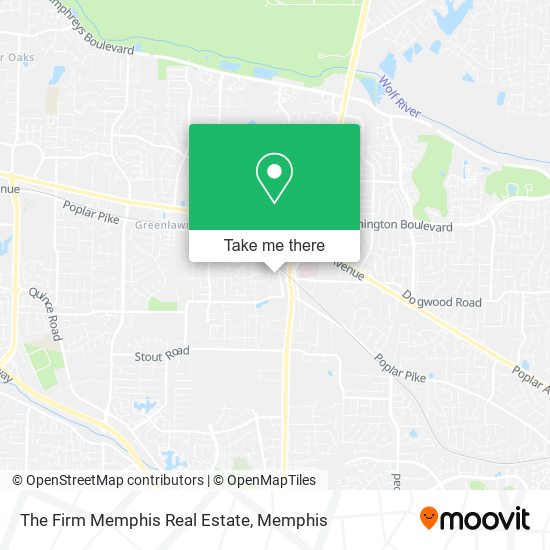 The Firm Memphis Real Estate map