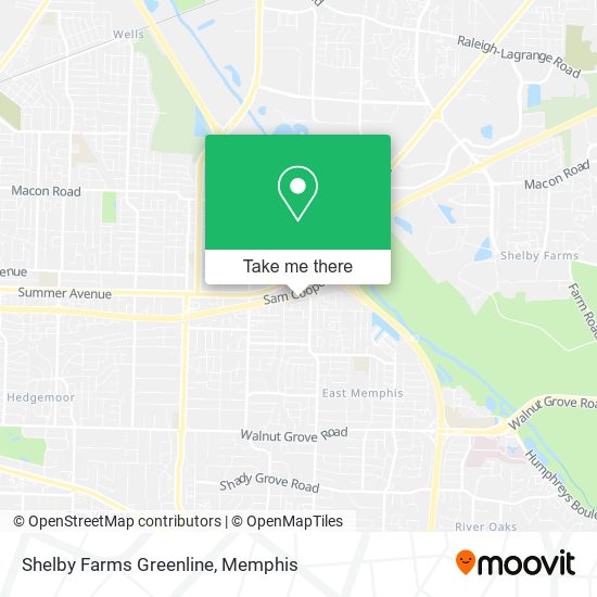 Mapa de Shelby Farms Greenline