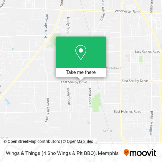 Wings & Things (4 Sho Wings & Pit BBQ) map