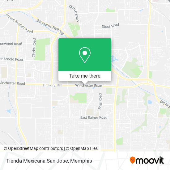 Mapa de Tienda Mexicana San Jose
