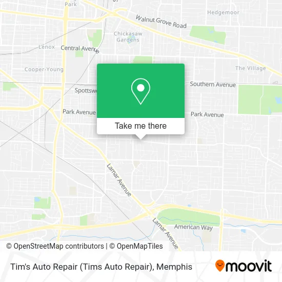 Tim's Auto Repair (Tims Auto Repair) map