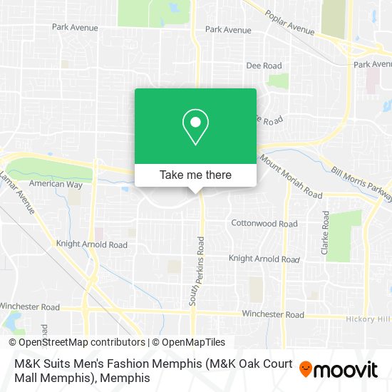 M&K Suits Men's Fashion Memphis (M&K Oak Court Mall Memphis) map