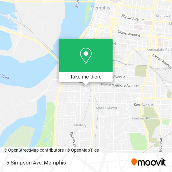 Mapa de 5 Simpson Ave