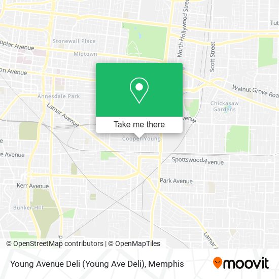 Mapa de Young Avenue Deli (Young Ave Deli)