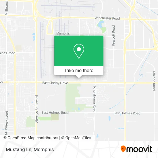 Mustang Ln map