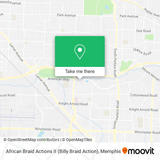 Mapa de African Braid Actions II (Billy Braid Action)