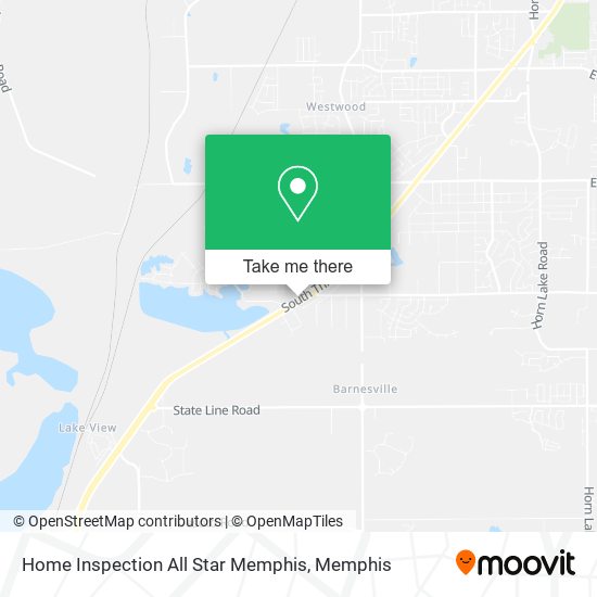 Home Inspection All Star Memphis map