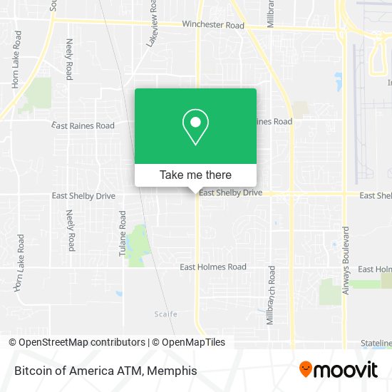 Bitcoin of America ATM map