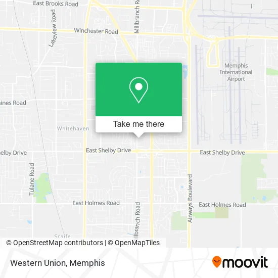 Mapa de Western Union