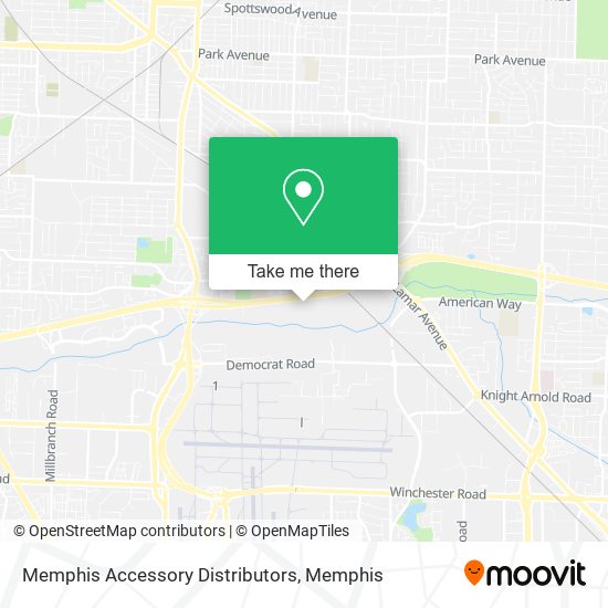 Mapa de Memphis Accessory Distributors