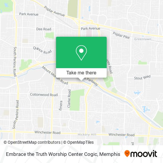 Embrace the Truth Worship Center Cogic map