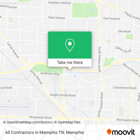 All Contractors in Memphis TN map