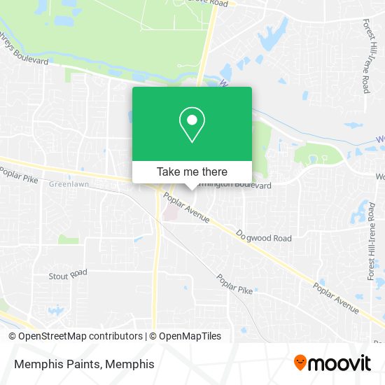 Memphis Paints map