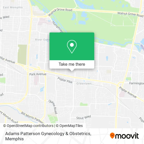 Mapa de Adams Patterson Gynecology & Obstetrics