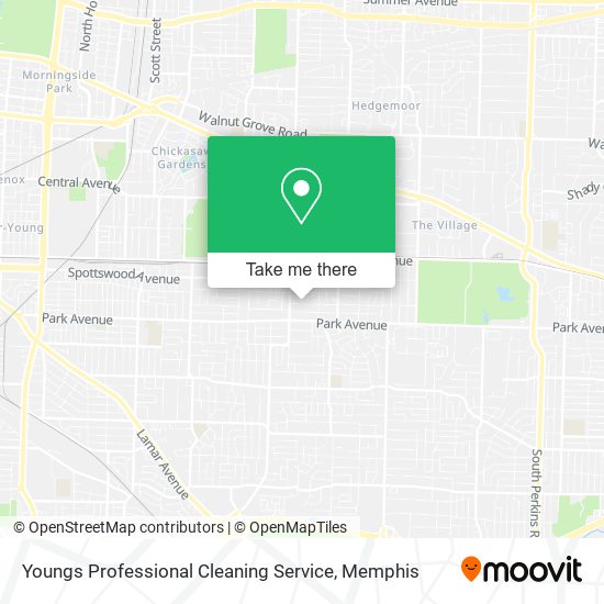 Youngs Professional Cleaning Service map