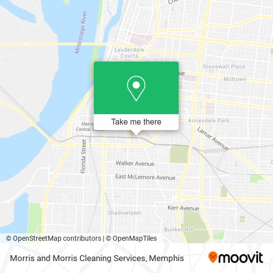 Morris and Morris Cleaning Services map