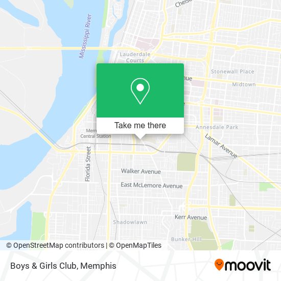 Mapa de Boys & Girls Club