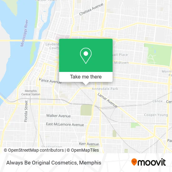 Always Be Original Cosmetics map