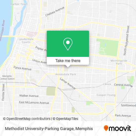 Methodist University-Parking Garage map