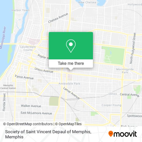 Mapa de Society of Saint Vincent Depaul of Memphis