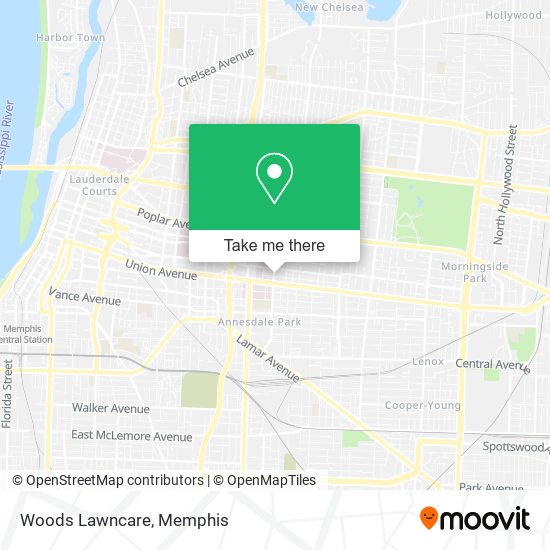 Mapa de Woods Lawncare