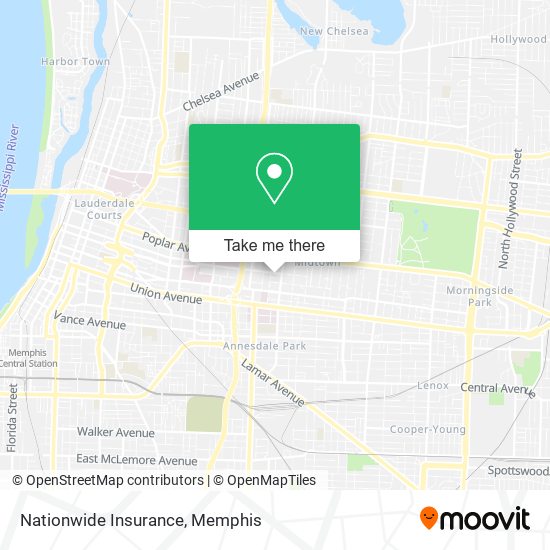 Mapa de Nationwide Insurance