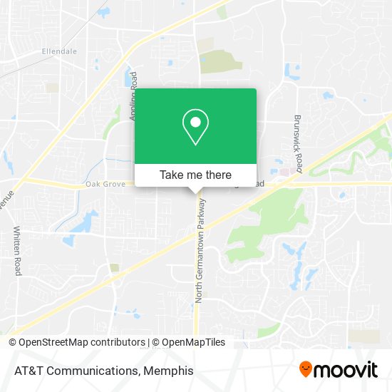 Mapa de AT&T Communications