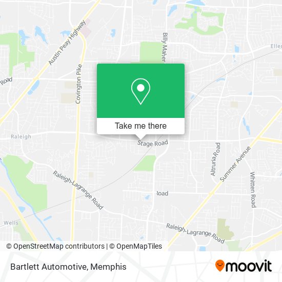 Bartlett Automotive map