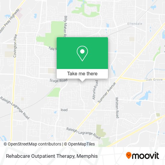 Rehabcare Outpatient Therapy map