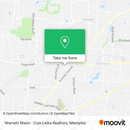 Mapa de Warnett Nixon - Crye-Leike Realtors