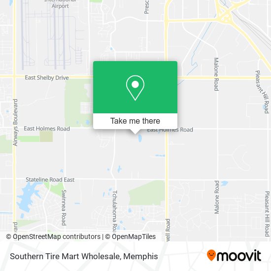 Southern Tire Mart Wholesale map