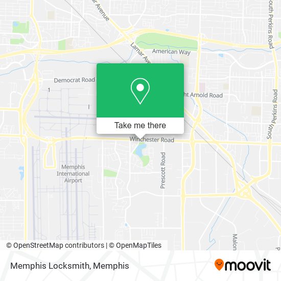 Memphis Locksmith map