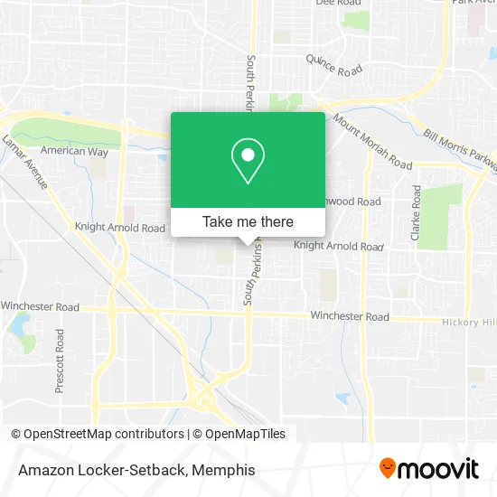 Mapa de Amazon Locker-Setback
