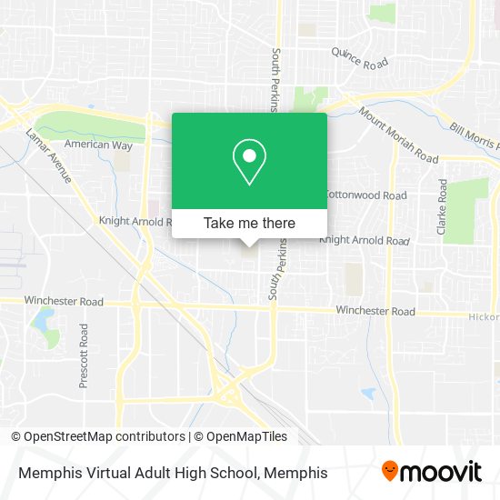 Mapa de Memphis Virtual Adult High School