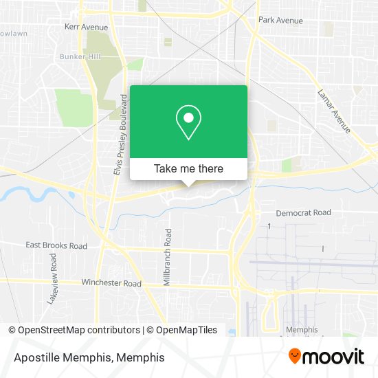 Mapa de Apostille Memphis