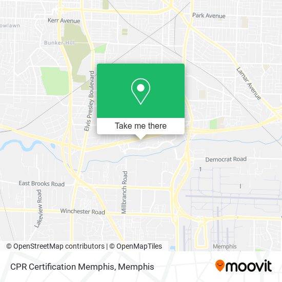 CPR Certification Memphis map