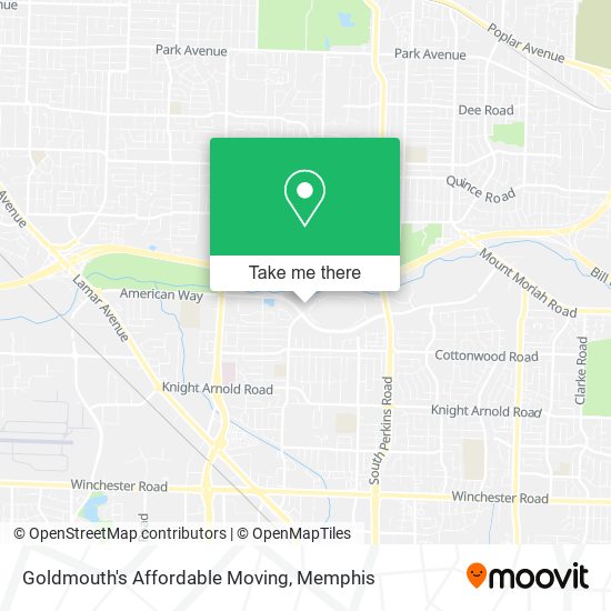 Mapa de Goldmouth's Affordable Moving