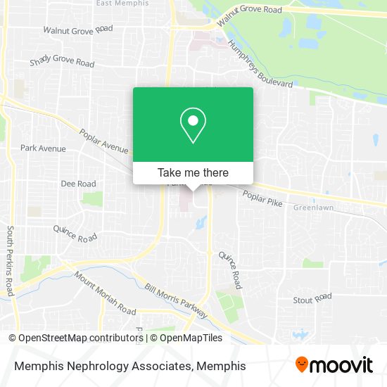 Memphis Nephrology Associates map