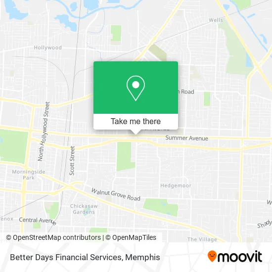 Better Days Financial Services map