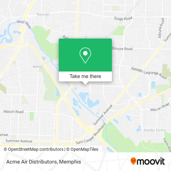 Acme Air Distributors map