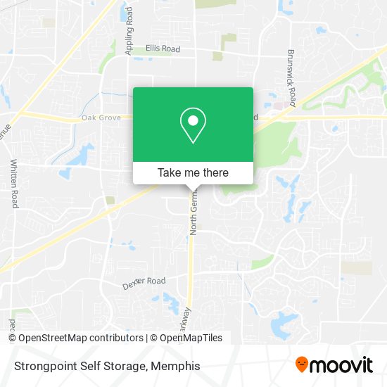 Mapa de Strongpoint Self Storage